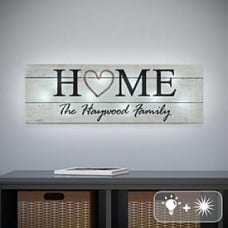 TwinkleBright LED Rustic Home Canvas