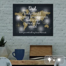 Twinklebright® Led You Mean The World Canvas