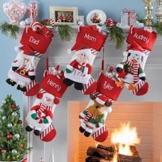 Candy Cane Family Stocking