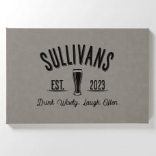 Good Times Leather Wall Art