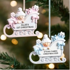 Baby Sleigh Ornament