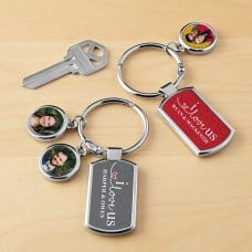 I Love Us Photo Key Chain