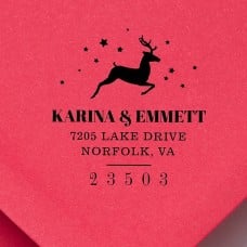 Festive Reindeer Self-Inking Stamp