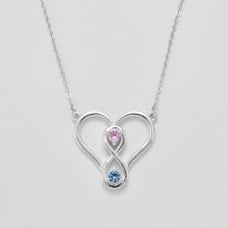 Two Become One Birthstone Necklace
