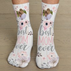 Best Mom Ever Photo Socks