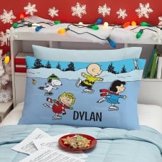 PEANUTSÂ® Ice Skating Friends Pillowcase (Plush)