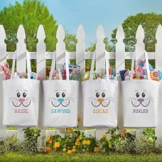 NewBig Bunny Faces Tote Bag