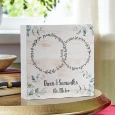 Rings of Love Wood Block