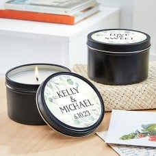 Happy Marriage Tin Candle