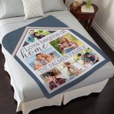 Love Begins At Home Photo Plush Blanket