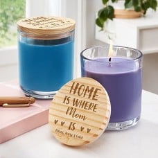 Home is Where Mom Is Wood Lid Candle