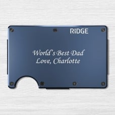 Ridge Engraved Wallet Script Message