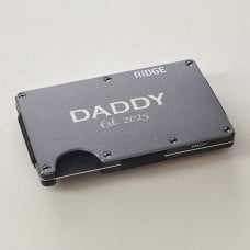 Ridge Engraved Wallet Title + Message