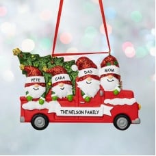 Gnome Caravan Family Ornament
