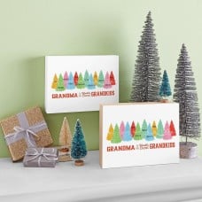 World's Best Grandkids Wood Block