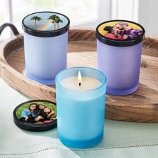 Picture Perfect Photo Glass Candle (Photo with Message)