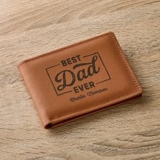Best Dad Ever Anti-Theft Leather Wallet