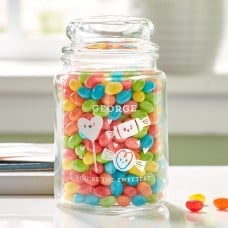 Cute Candies Glass Treat Jar