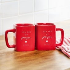 You Are My Person Red Square Mug Set