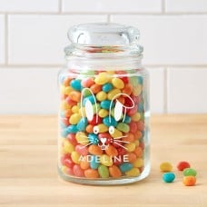 Bunny Face Glass Treat Jar