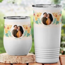 Happy Flowers Photo Insulated Tumblers
