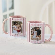 Happy Stripes Photo Mug