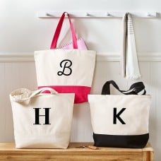 Initially Yours Zippered Tote