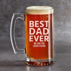 Best Dad Ever Oversized Beer Mug
