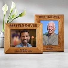 Best Dad Ever Wood Frame