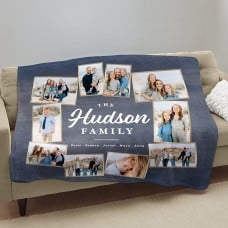Favorite Moments Photo Collage Plush Blanket
