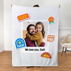 Stickers of Encouragement Photo Plush Blanket