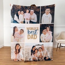 World's Best Dad Plush Blanket