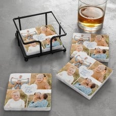 Worlds Best... Marble Photo Coasters