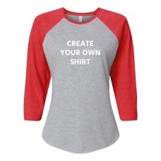 Women's Create Your Own Raglan Sleeve Baseball T-shirt