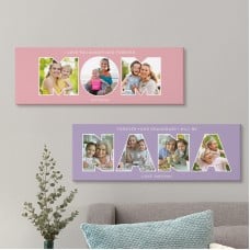 Mom/Nana Typography Photo Canvas