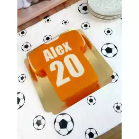 Plain Football Shirt Cake (Medium (25cm X 17cm (16 Parts)))