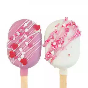 Cake-Pops Love with heart-shaped sprinkles (10 pieces)