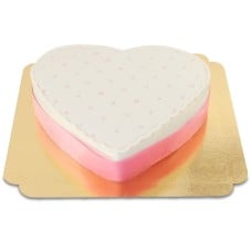 Heart-shaped birthday cake (Medium (25 X 24 cm (10 shares)))