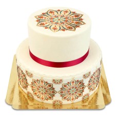 Deluxe 2-Tier Mandala Cake