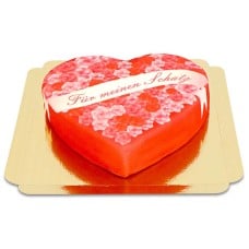 Heart-shaped "For My Love" cake (Medium (25 X 24 cm (10 shares)))