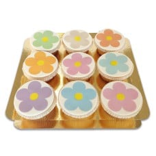 Flower Power Cupcakes (9 pieces)