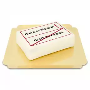 Rectangular road sign shaped cake (Small (20cm X 14cm (6 Parts)))