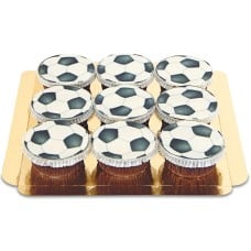 9 Soccer Ball Cupcakes