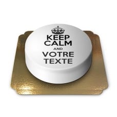 White cake "Keep Calm and ..." (Small)