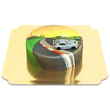 Small car on cake - MERCEDES (Small (18cm (6 Parts)))