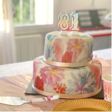 Deluxe 2-Tier Flower Cake