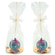 Blue Deluxe Cake-Pops with Rose Petals (10 pieces)