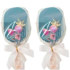 Blue Cake-Pops with rose petals (10 pieces)