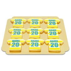 Striped jersey biscuits (12 pieces), various colors