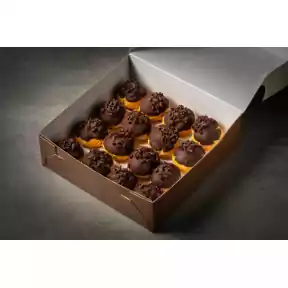 Dark Chocolate Profiteroles (Box of 16)